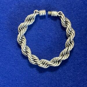Silver Twisted Bracelet Mexico 925